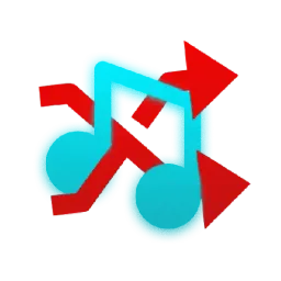 Shuffling music icon